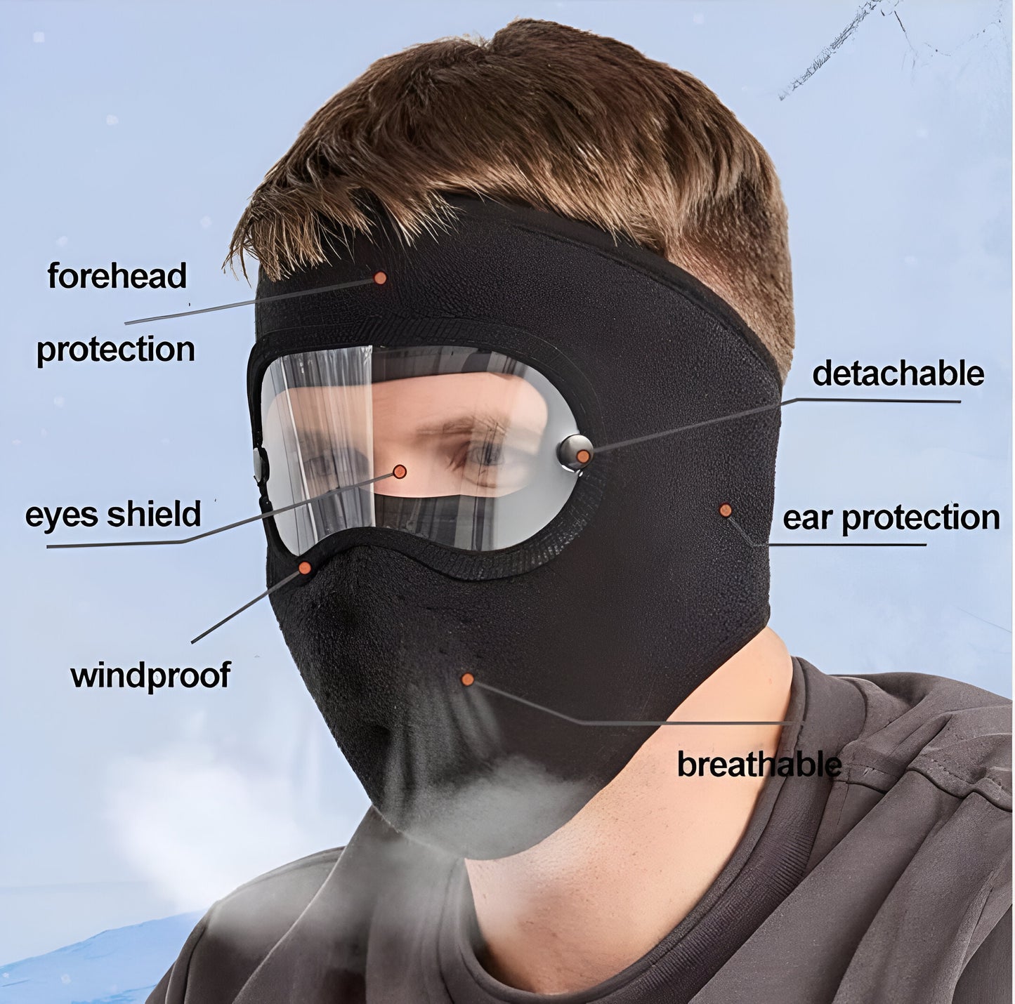 Unisex winter face mask