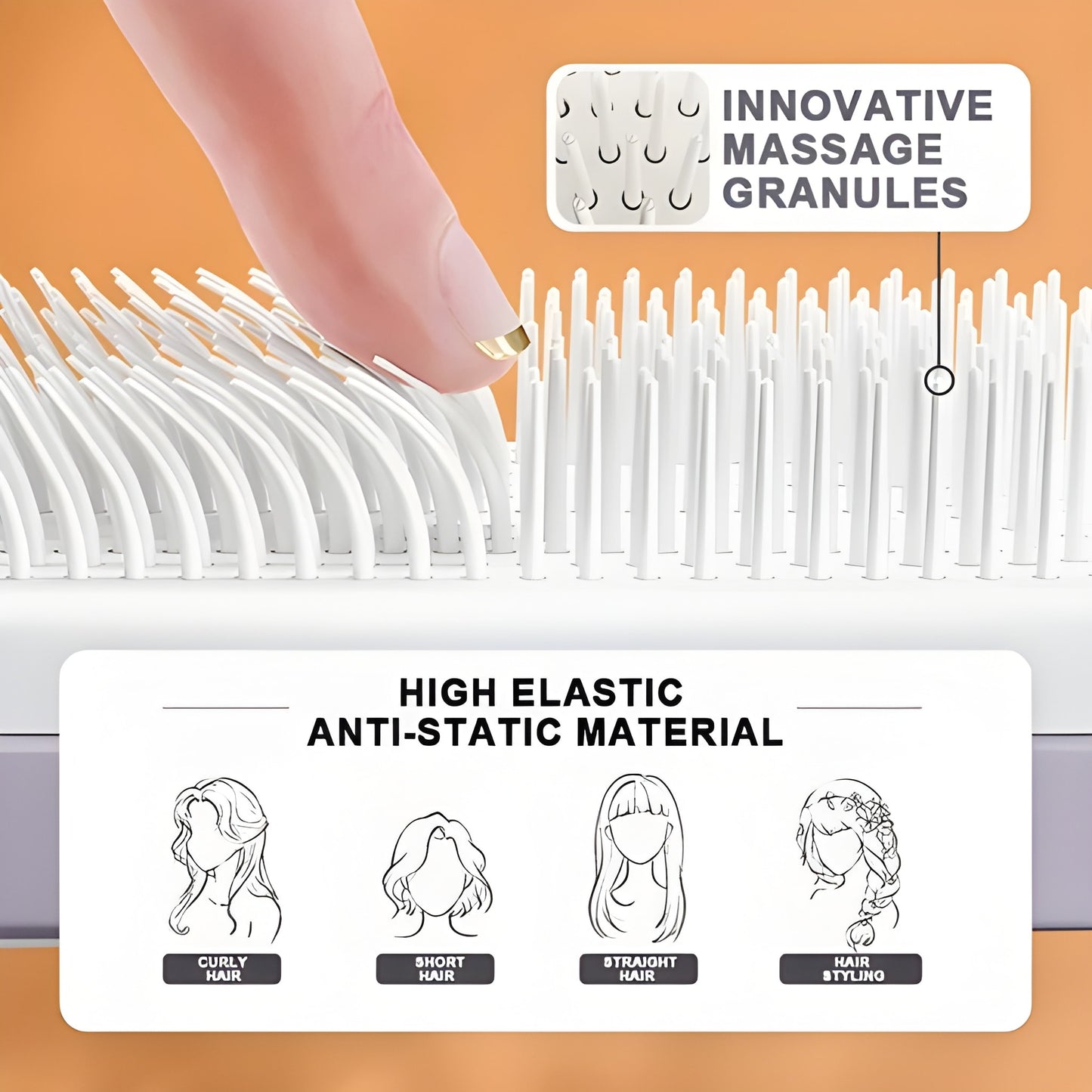 Self Cleaning Hair Brush